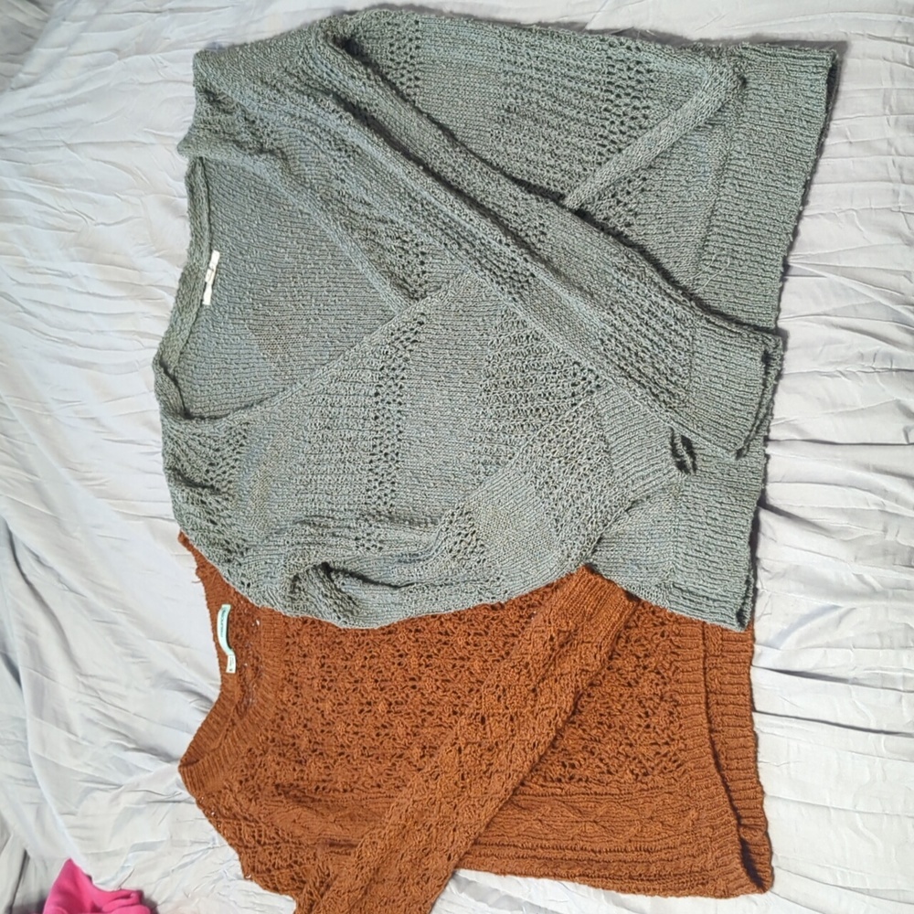 2 Maurice's sweaters